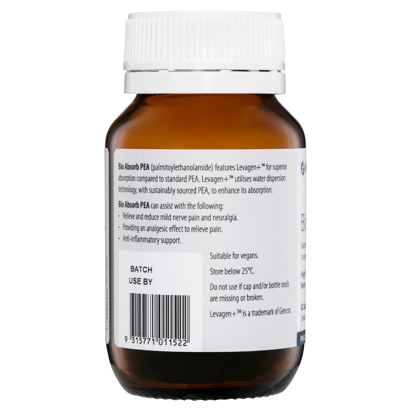 Metagenics PainX Headache & Migraine (Formerly Bio Absorb PEA) 42 caps - Image 2