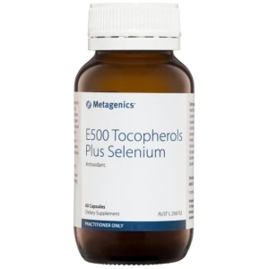 Metagenics E500 Tocopherols Plus Selenium 60 capsules