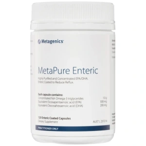 Metagenics MetaPure Enteric 120 caps Fish Oil Omega-3