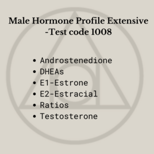 Male Hormone Profile Extensive- Saliva Test Code 1008