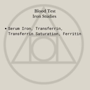 BLOOD TEST- Iron Studies