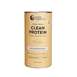 Nutra Organics- Clean Protein Creamy Vanilla 500g