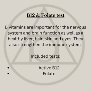 BLOOD TEST - B12 & Folate