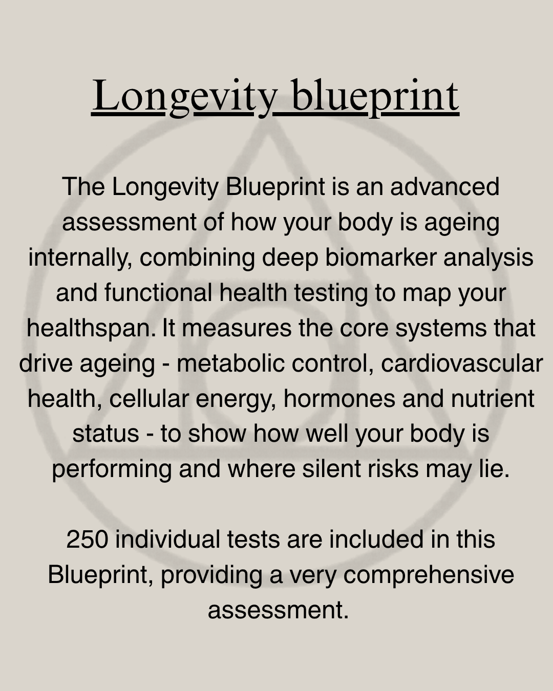 Test - Precision Longevity Blueprint 1 Test - Precision Longevity Blueprint