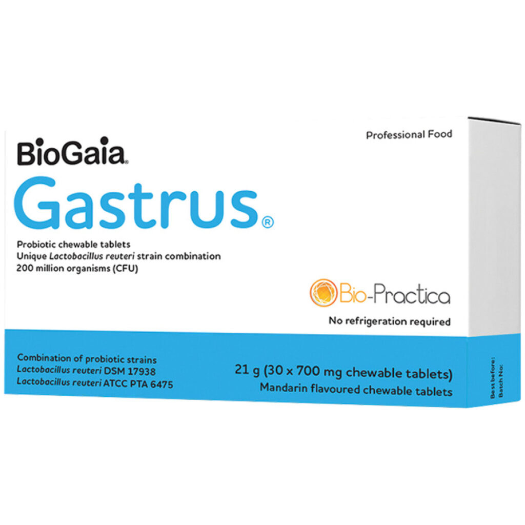 BioPractica BioGaia Gastrus Chewable Mandarin 30t media 01