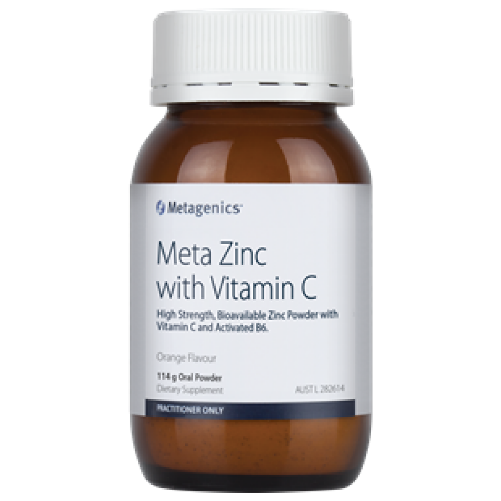 Metagenics Meta Zinc With Vitamin C Oral Powder Orange 114g