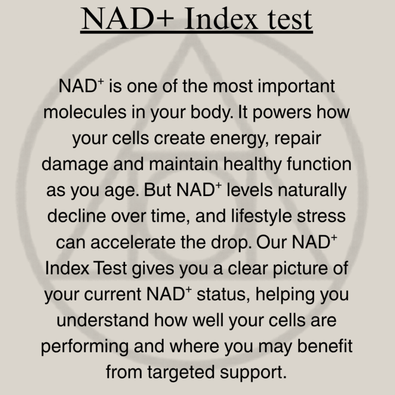 NAD+ index test
