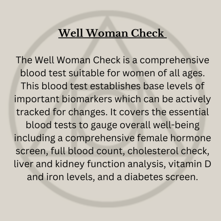 Wellwoman Check