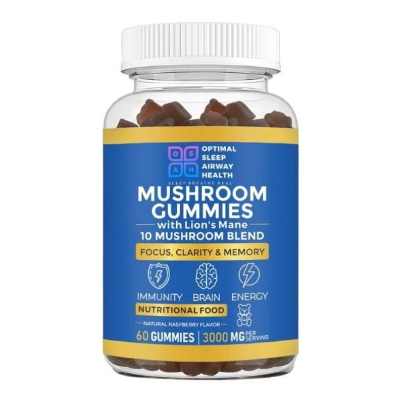  Lion’s Mane, Cordyceps, and Reishi, these gummies help improve mental clarity, focus, and memory